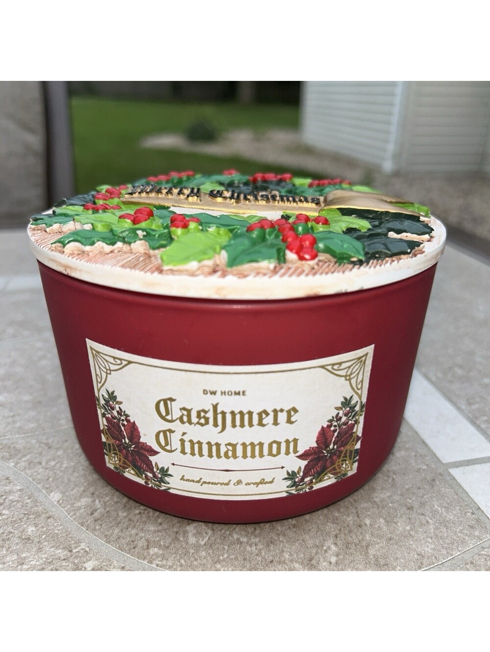 DW Home CASHMERE CINNAMON 3-Wick Large Candle 1x13.4 oz Nostalgia